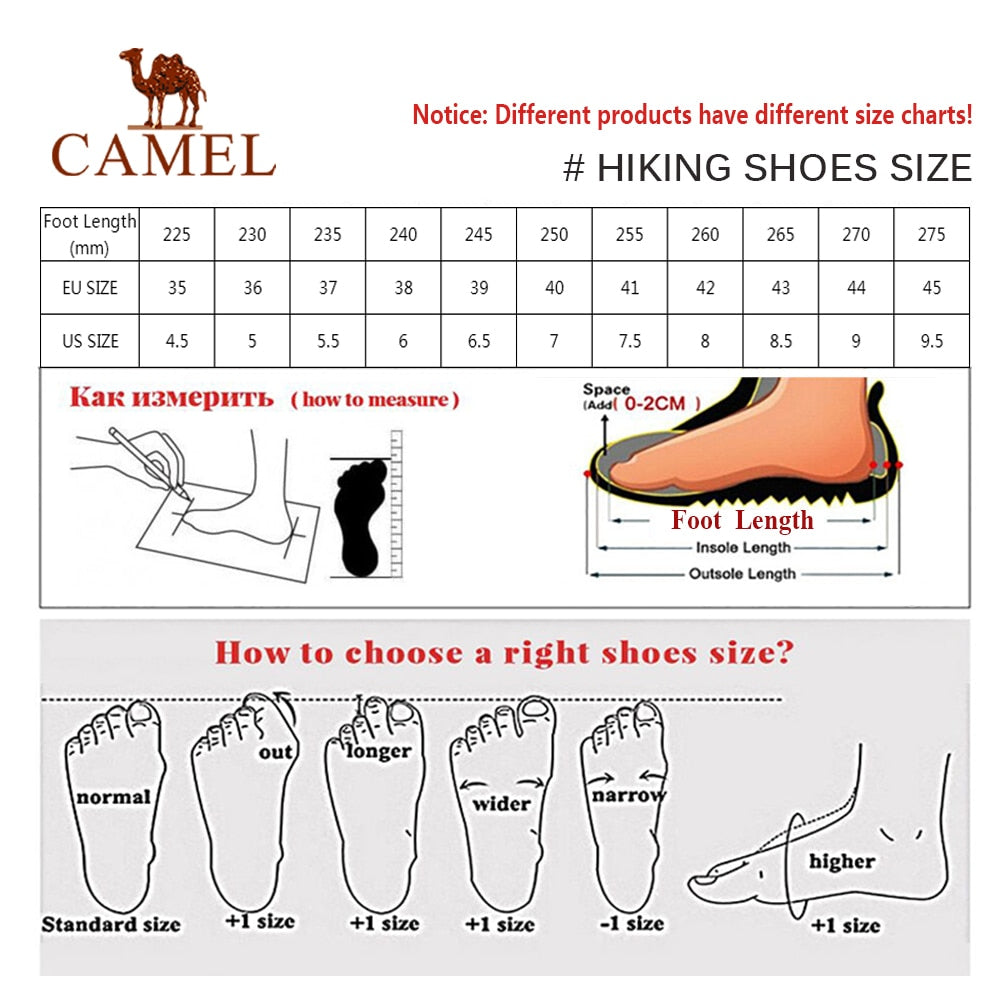 CAMEL Hommes Femmes High Top Chaussures de Randonnée 2019 Durable Imperméable Antidérapant En Plein Air Escalade Trekking Chaussures Militaire Tactique Bottes - kadopascher.com
