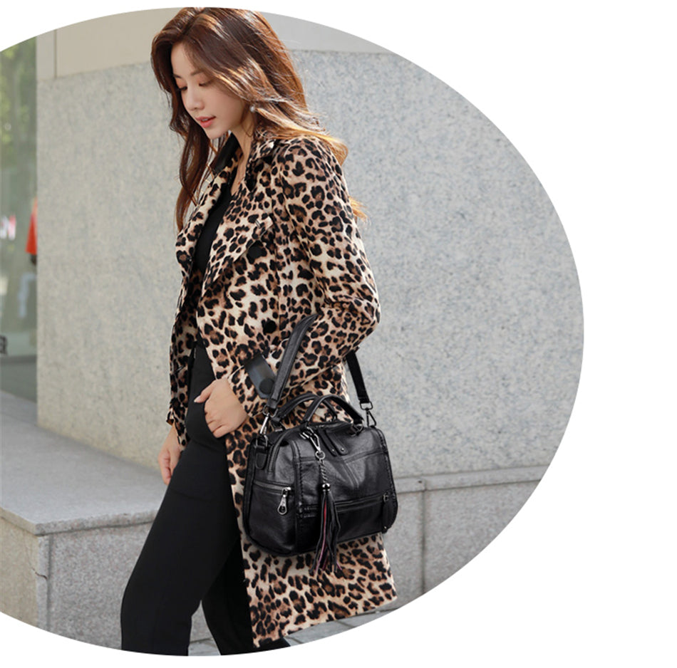 Brand Vintage Sac Leather Tassel Luxury Handbag Women Bags Designer Handbags High Quality Ladies Hand Bags For Women 2019 Bolsa - kadopascher.com