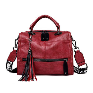 Brand Vintage Sac Leather Tassel Luxury Handbag Women Bags Designer Handbags High Quality Ladies Hand Bags For Women 2019 Bolsa - kadopascher.com