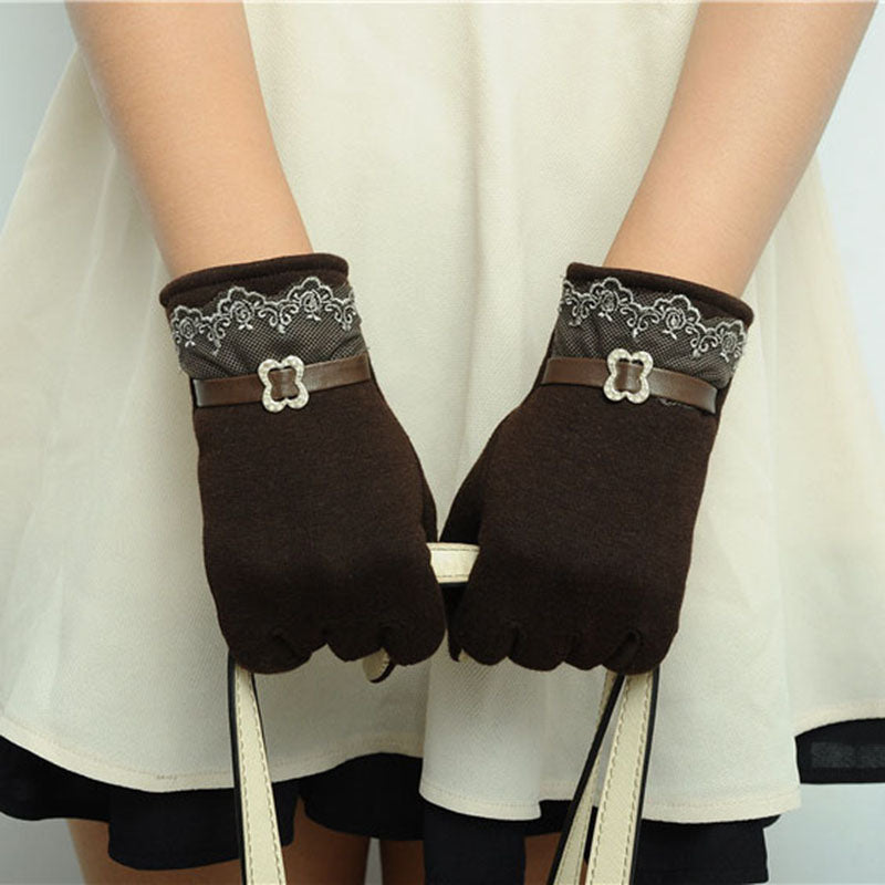 Gants D'hiver femme / Automne Gants Chauds Poignets Mitaines / Ski Gants Coupe-Vent femme - kadopascher.com