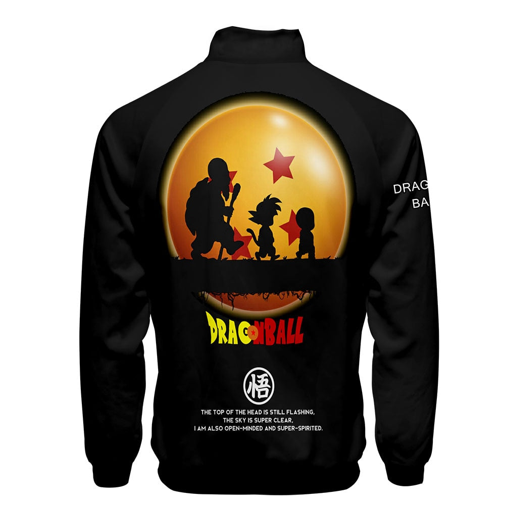 Japanese Anime Dragon Ball Goku 3D Jacket Men Women Harajuku Hip Hop New Style Hoodies Casual Stand Collar Zipper Sweatshirt - kadopascher.com