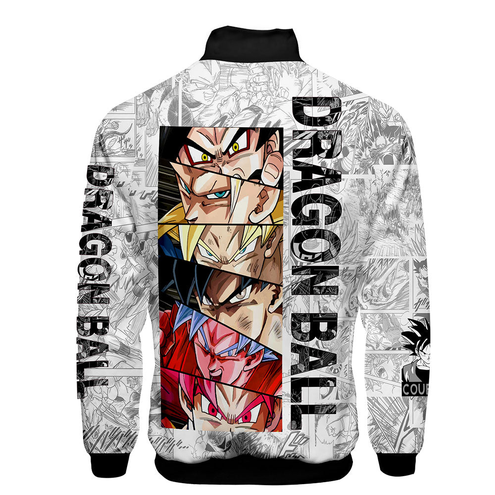 Japanese Anime Dragon Ball Goku 3D Jacket Men Women Harajuku Hip Hop New Style Hoodies Casual Stand Collar Zipper Sweatshirt - kadopascher.com