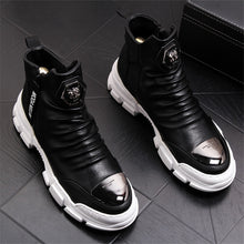 Chaussures bottines hommes en cuir véritable mode luxe  / bottes de neige Super qualité / chaussures de designer 5 # 20 / 10D50 - kadopascher.com