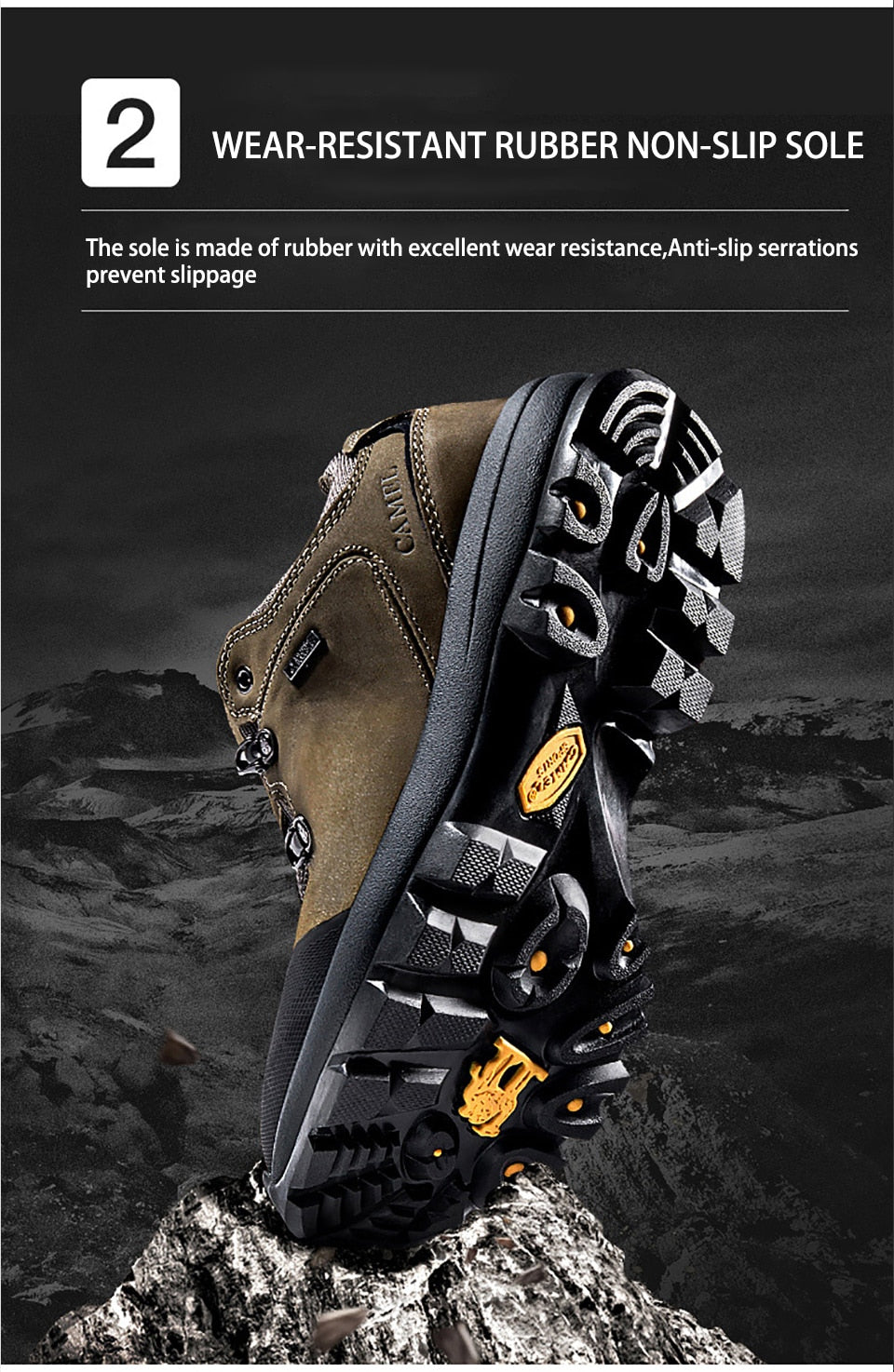 CAMEL Hommes Femmes Randonnée En Plein Air Chaussures En Cuir Antidérapant Respirant Escalade Trekking Randonnée Sneakers - kadopascher.com