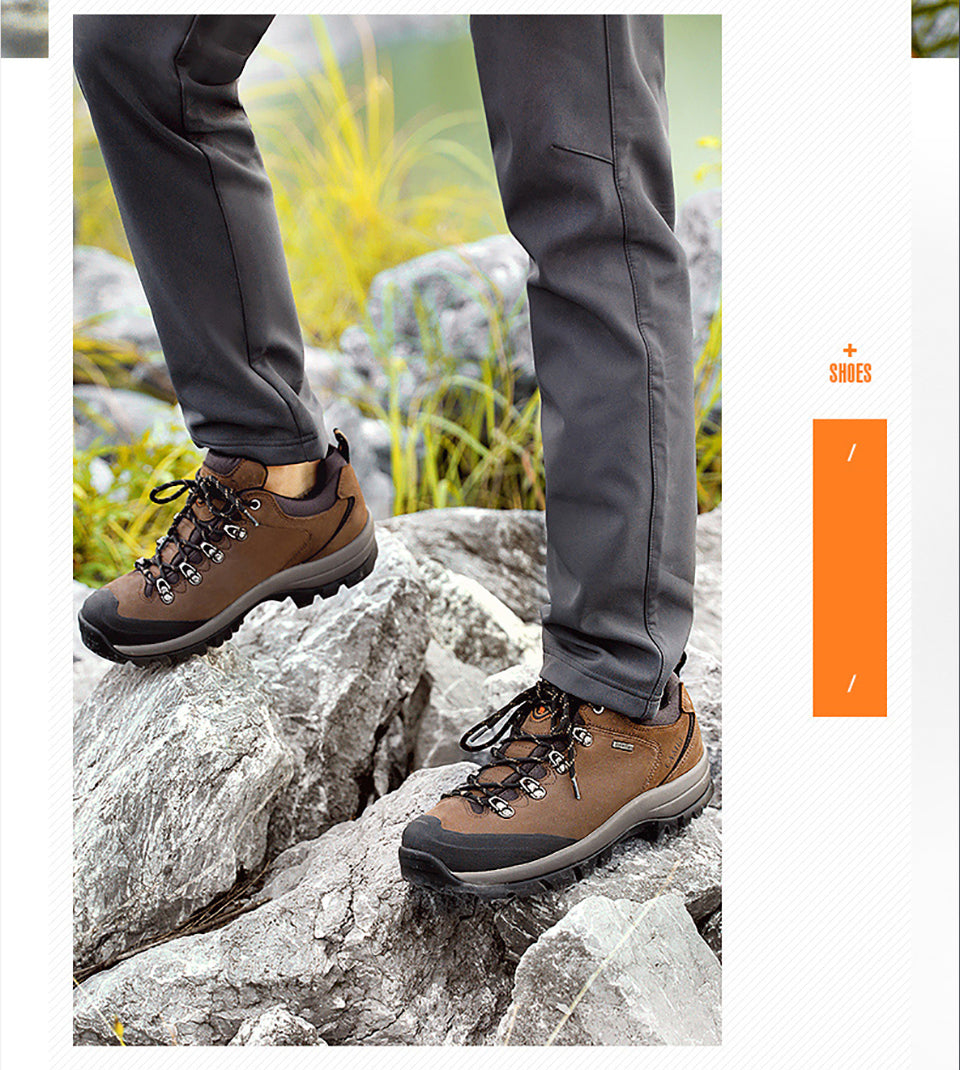 CAMEL Hommes Femmes Randonnée En Plein Air Chaussures En Cuir Antidérapant Respirant Escalade Trekking Randonnée Sneakers - kadopascher.com