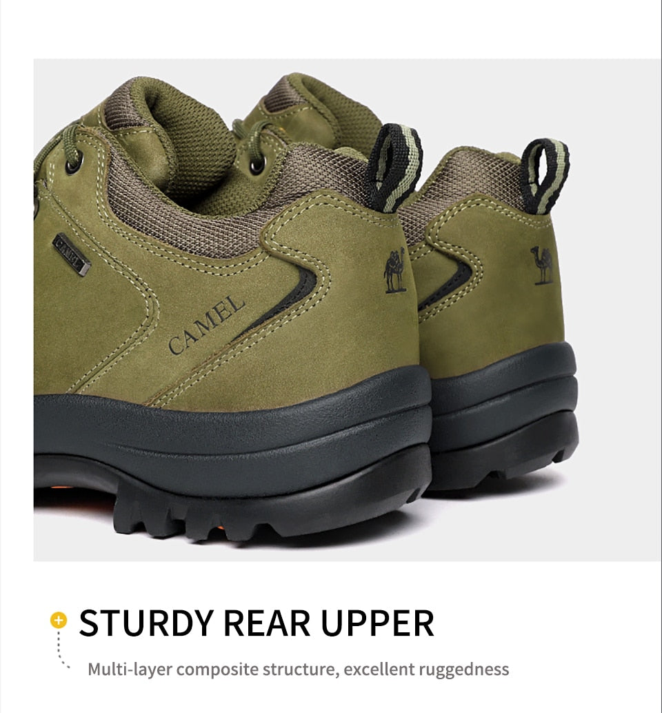 CAMEL Hommes Femmes Randonnée En Plein Air Chaussures En Cuir Antidérapant Respirant Escalade Trekking Randonnée Sneakers - kadopascher.com
