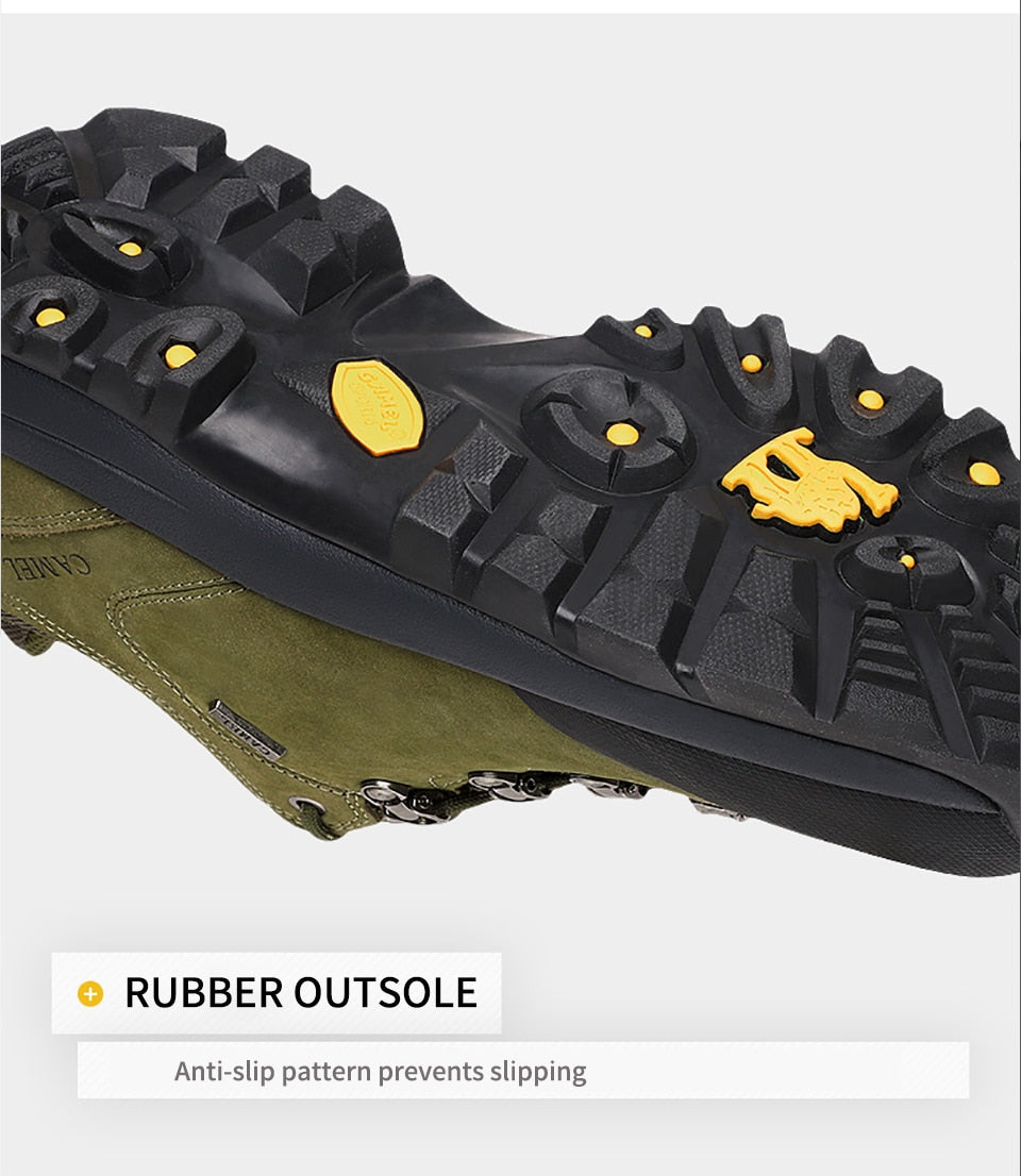 CAMEL Hommes Femmes Randonnée En Plein Air Chaussures En Cuir Antidérapant Respirant Escalade Trekking Randonnée Sneakers - kadopascher.com