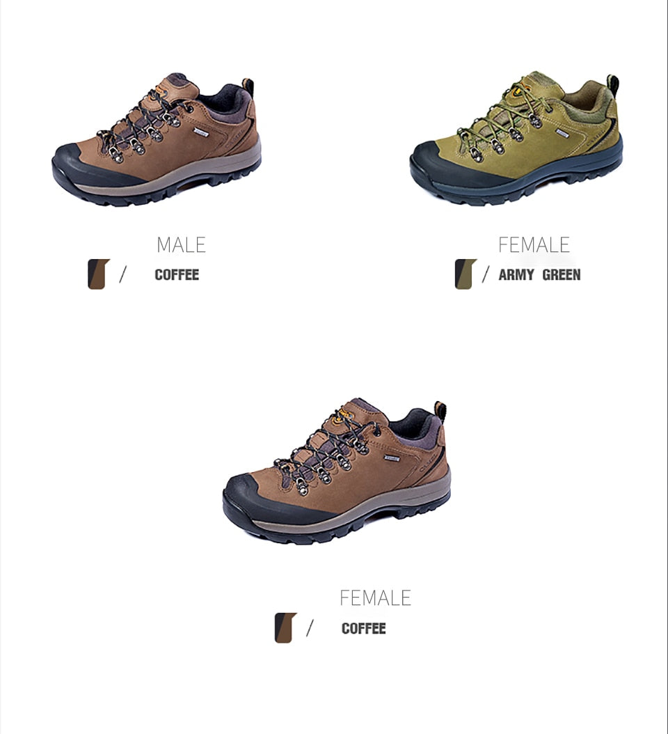 CAMEL Hommes Femmes Randonnée En Plein Air Chaussures En Cuir Antidérapant Respirant Escalade Trekking Randonnée Sneakers - kadopascher.com