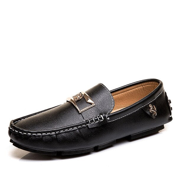 Mocassins en Cuir luxe auto / Casual Chaussures Hommes / Mocassin Chaussures design cuir luxe chic - kadopascher.com