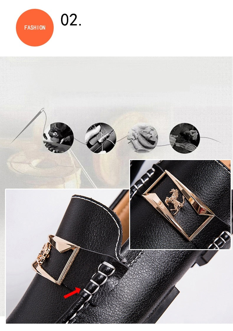 Mocassins en Cuir luxe auto / Casual Chaussures Hommes / Mocassin Chaussures design cuir luxe chic - kadopascher.com