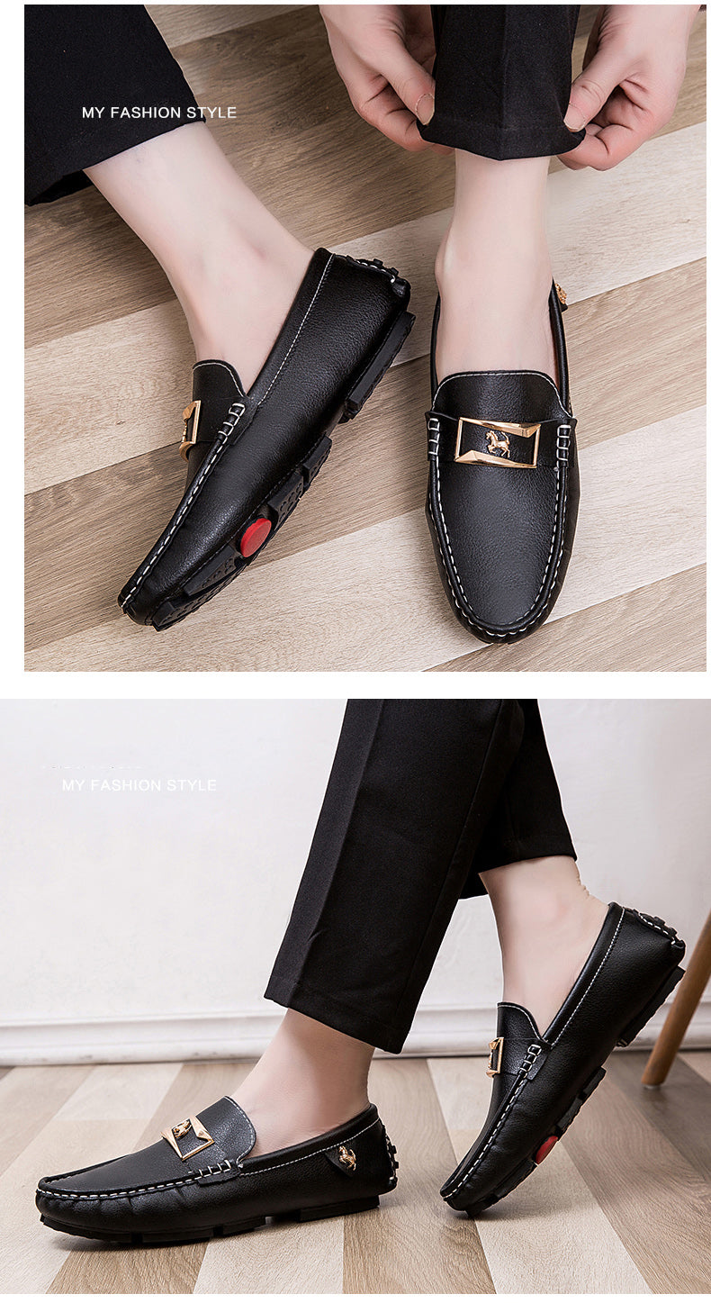 Mocassins en Cuir luxe auto / Casual Chaussures Hommes / Mocassin Chaussures design cuir luxe chic - kadopascher.com