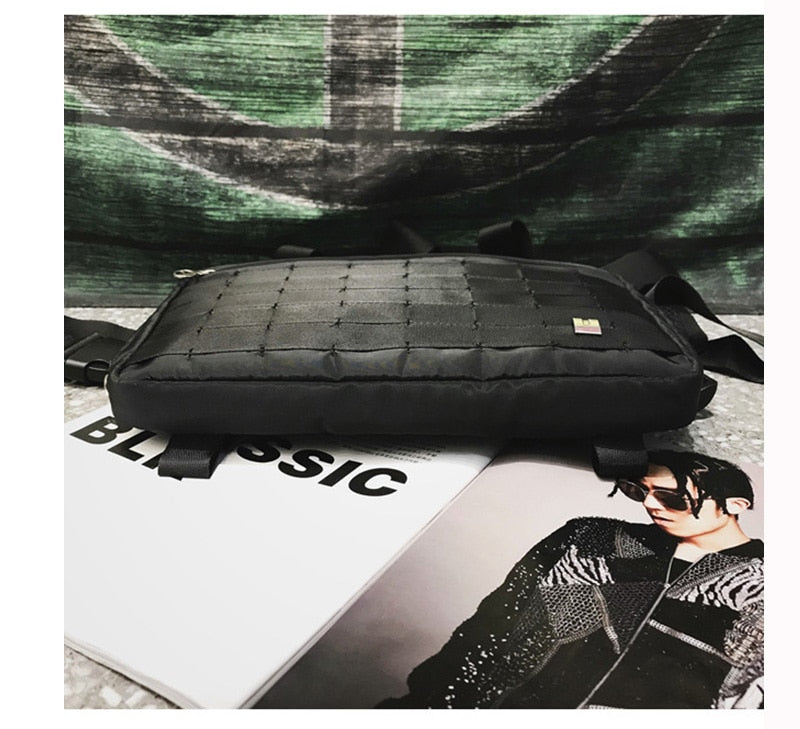 Gilet Poitrine Pack Hip hop Fonction Poitrine Rig Pack Nylon militaire Gilet poitrine rig rig Pack - kadopascher.com