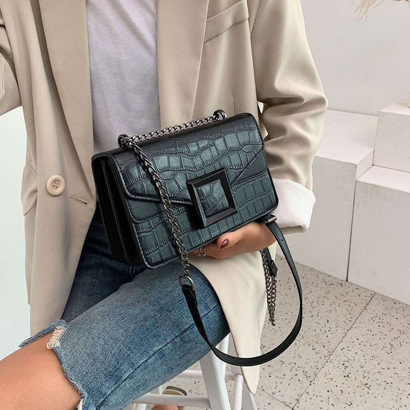 Sacs à bandoulière en cuir pour femmes collection 2020 / Petit sac à bandoulière Messenger Femme Chaîne de luxe Sacs à main - kadopascher.com