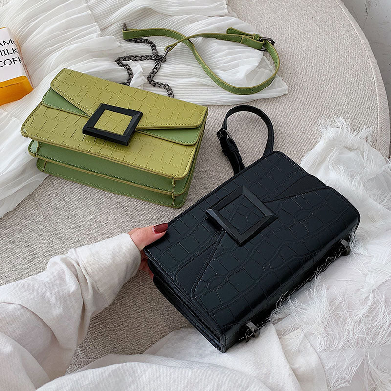 Sacs à bandoulière en cuir pour femmes collection 2020 / Petit sac à bandoulière Messenger Femme Chaîne de luxe Sacs à main - kadopascher.com