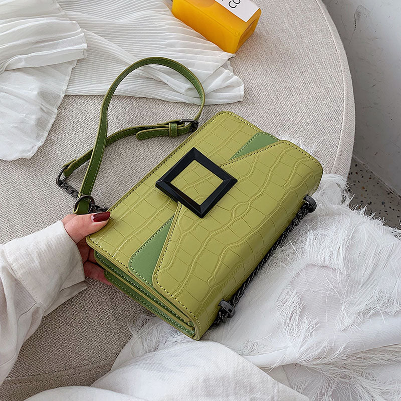 Sacs à bandoulière en cuir pour femmes collection 2020 / Petit sac à bandoulière Messenger Femme Chaîne de luxe Sacs à main - kadopascher.com