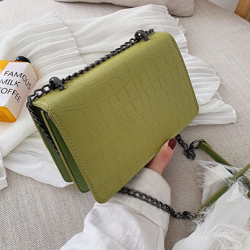 Sacs à bandoulière en cuir pour femmes collection 2020 / Petit sac à bandoulière Messenger Femme Chaîne de luxe Sacs à main - kadopascher.com