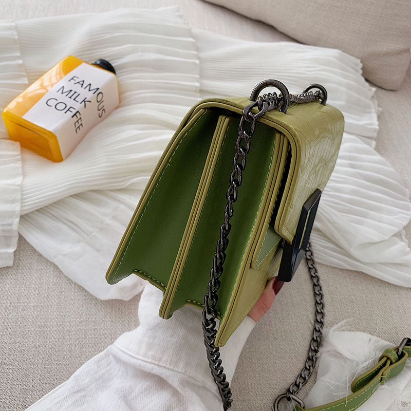 Sacs à bandoulière en cuir pour femmes collection 2020 / Petit sac à bandoulière Messenger Femme Chaîne de luxe Sacs à main - kadopascher.com