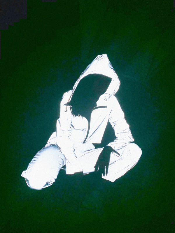 Pantalon de jogging femme réfléchissant 2019 automne hiver / femmes casual gris solide streetwear pantalon vêtements de mode - kadopascher.com