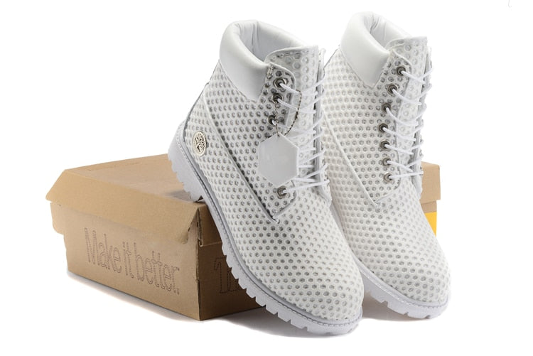 TIMBERLAND blanc Hommes Premium Martin Bottes, Homme Chaussures en cuir véritable en bois Timber Outdoor 40-45 - kadopascher.com