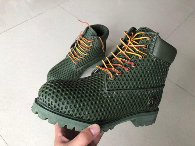 TIMBERLAND blanc Hommes Premium Martin Bottes, Homme Chaussures en cuir véritable en bois Timber Outdoor 40-45 - kadopascher.com