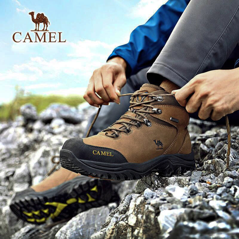 CAMEL Hommes Femmes High Top Chaussures de Randonnée 2019 Durable Imperméable Antidérapant En Plein Air Escalade Trekking Chaussures Militaire Tactique Bottes - kadopascher.com
