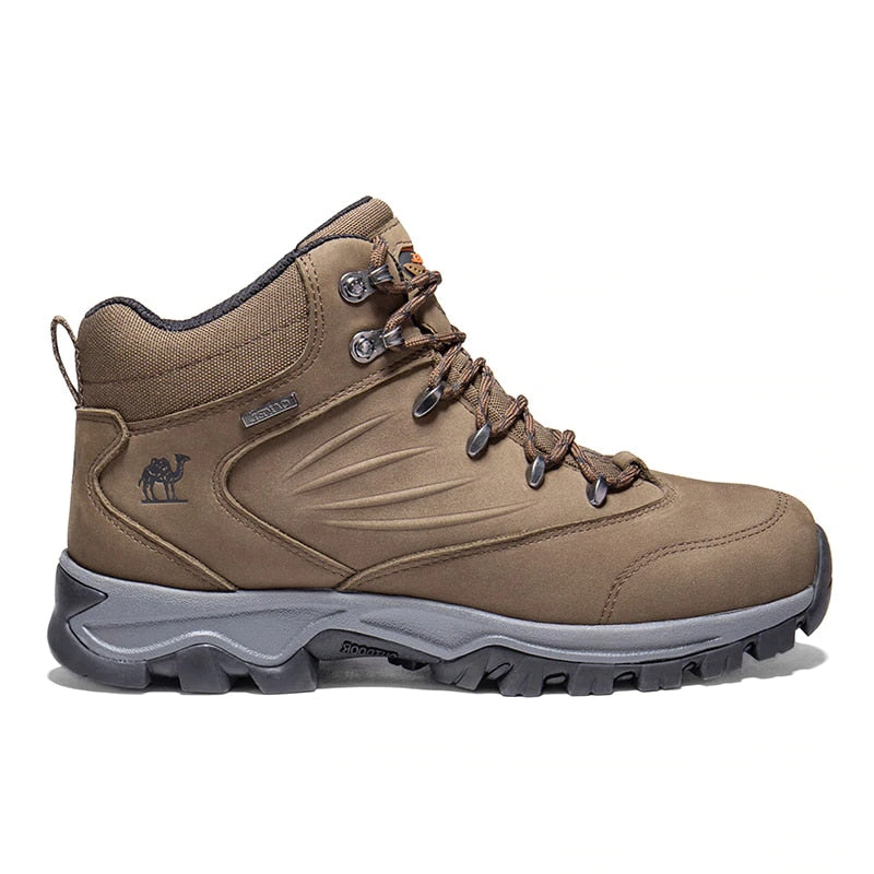 CAMEL Outdoor Sports High-Top Chaussures de randonnée en cuir pour hommes Imperméable Antidérapant Respirant Bottes de trekking d'escalade - kadopascher.com