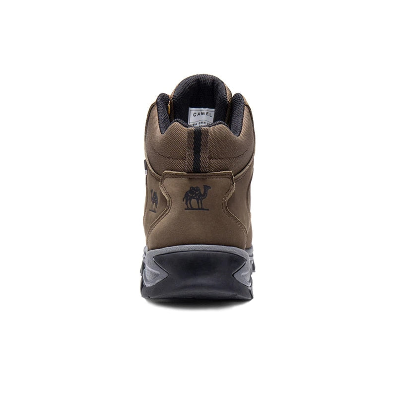 CAMEL Outdoor Sports High-Top Chaussures de randonnée en cuir pour hommes Imperméable Antidérapant Respirant Bottes de trekking d'escalade - kadopascher.com