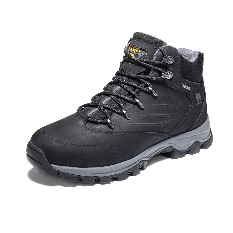 CAMEL Outdoor Sports High-Top Chaussures de randonnée en cuir pour hommes Imperméable Antidérapant Respirant Bottes de trekking d'escalade - kadopascher.com