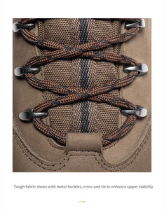 CAMEL Outdoor Sports High-Top Chaussures de randonnée en cuir pour hommes Imperméable Antidérapant Respirant Bottes de trekking d'escalade - kadopascher.com