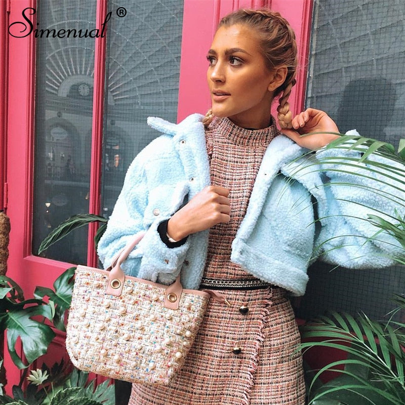 Vestes Femmes Automne Hiver Chaud Manteaux De Mode À Manches Longues - kadopascher.com