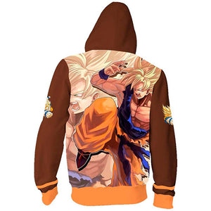 Dragon Ball Z Men Women Hoodies 2019 Fashion Streetwear Hooded Jacket Sweatshirt Cosplay Zipper Men Hoodie - kadopascher.com
