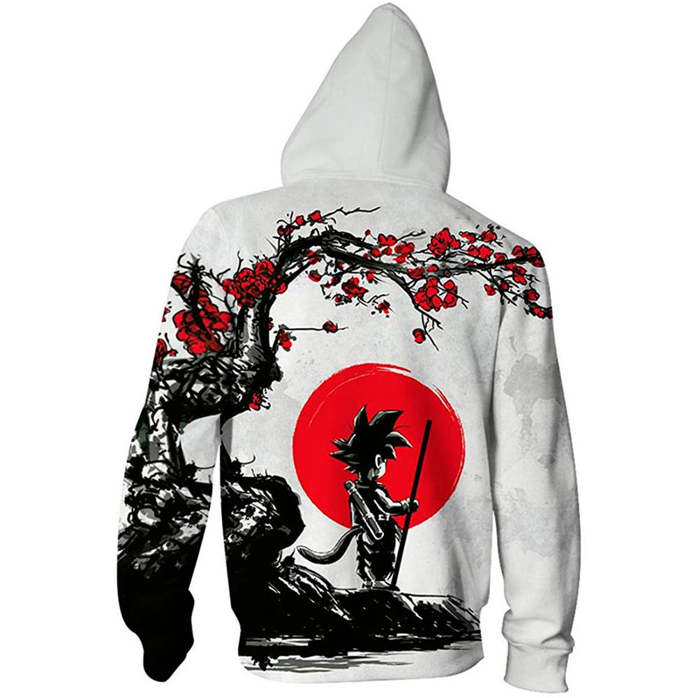 Dragon Ball Z Men Women Hoodies 2019 Fashion Streetwear Hooded Jacket Sweatshirt Cosplay Zipper Men Hoodie - kadopascher.com