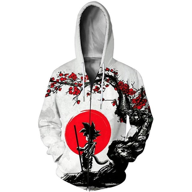 Dragon Ball Z Men Women Hoodies 2019 Fashion Streetwear Hooded Jacket Sweatshirt Cosplay Zipper Men Hoodie - kadopascher.com