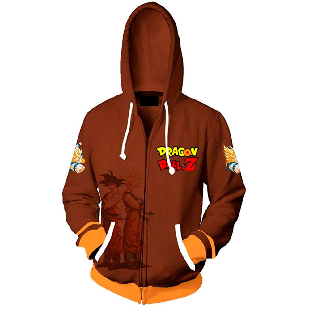 Dragon Ball Z Men Women Hoodies 2019 Fashion Streetwear Hooded Jacket Sweatshirt Cosplay Zipper Men Hoodie - kadopascher.com