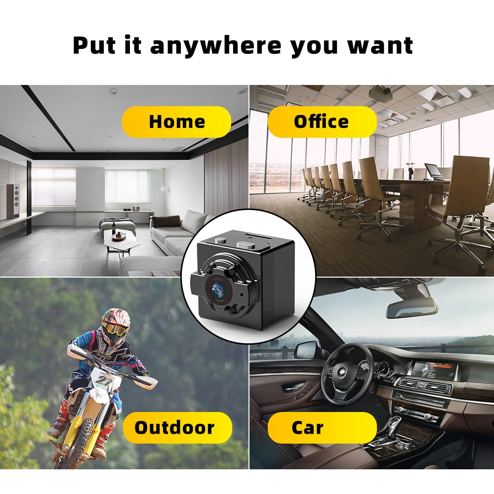 SDETER Mini Camera HD 720P Camera Camcorders Sport DV IR Night Vision Motion Detection Small Camcorder DVR Video Recorder  Cam - kadopascher.com