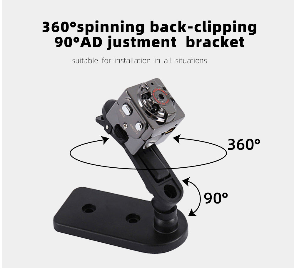 SDETER Mini Camera HD 720P Camera Camcorders Sport DV IR Night Vision Motion Detection Small Camcorder DVR Video Recorder  Cam - kadopascher.com