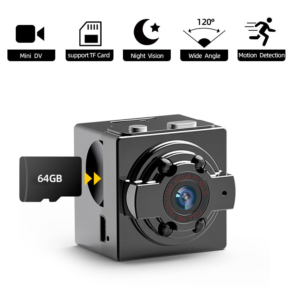 SDETER Mini Camera HD 720P Camera Camcorders Sport DV IR Night Vision Motion Detection Small Camcorder DVR Video Recorder  Cam - kadopascher.com