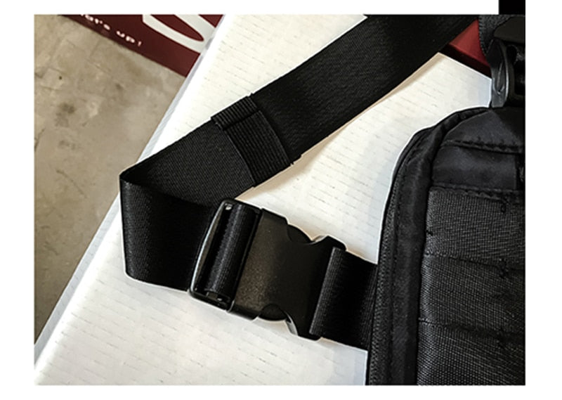 Gilet Poitrine Pack Hip hop Fonction Poitrine Rig Pack Nylon militaire Gilet poitrine rig rig Pack - kadopascher.com