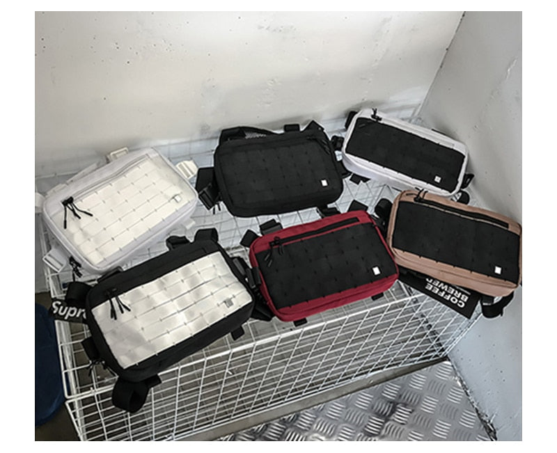 Gilet Poitrine Pack Hip hop Fonction Poitrine Rig Pack Nylon militaire Gilet poitrine rig rig Pack - kadopascher.com