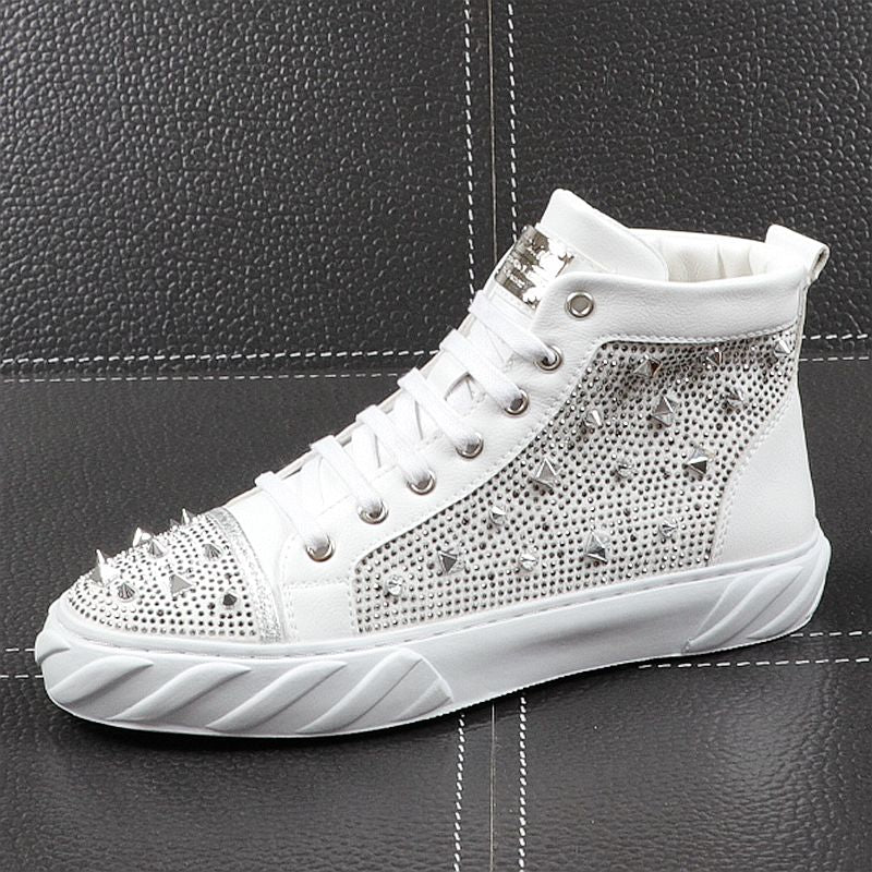 Chaussures de designer luxe Hommes punk Moto / Chaussures Décontractées Britannique Homme Tendance - kadopascher.com