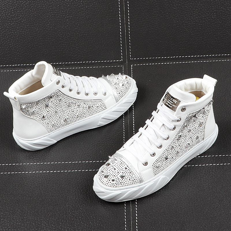 Chaussures de designer luxe Hommes punk Moto / Chaussures Décontractées Britannique Homme Tendance - kadopascher.com