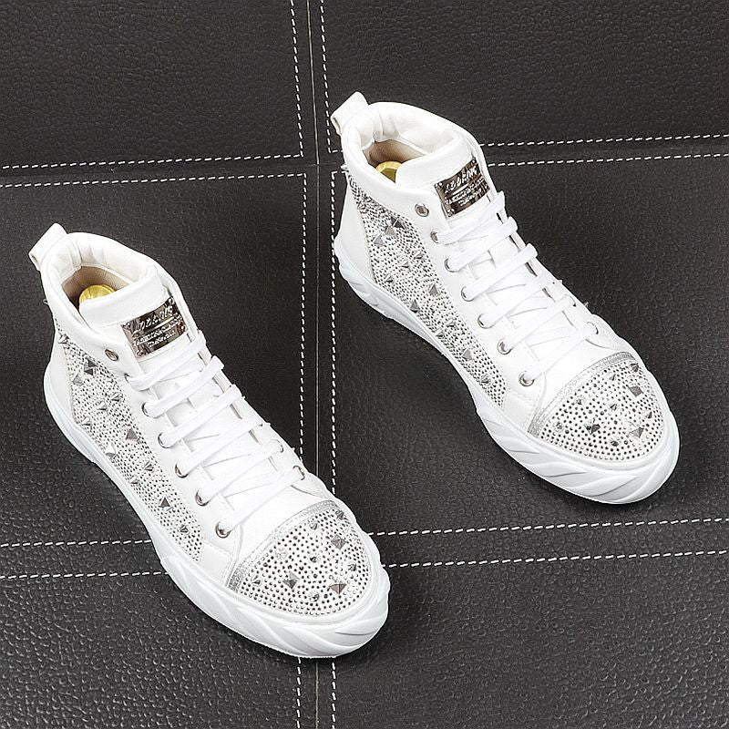 Chaussures de designer luxe Hommes punk Moto / Chaussures Décontractées Britannique Homme Tendance - kadopascher.com