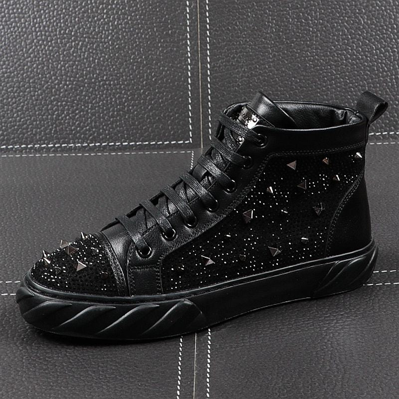 Chaussures de designer luxe Hommes punk Moto / Chaussures Décontractées Britannique Homme Tendance - kadopascher.com