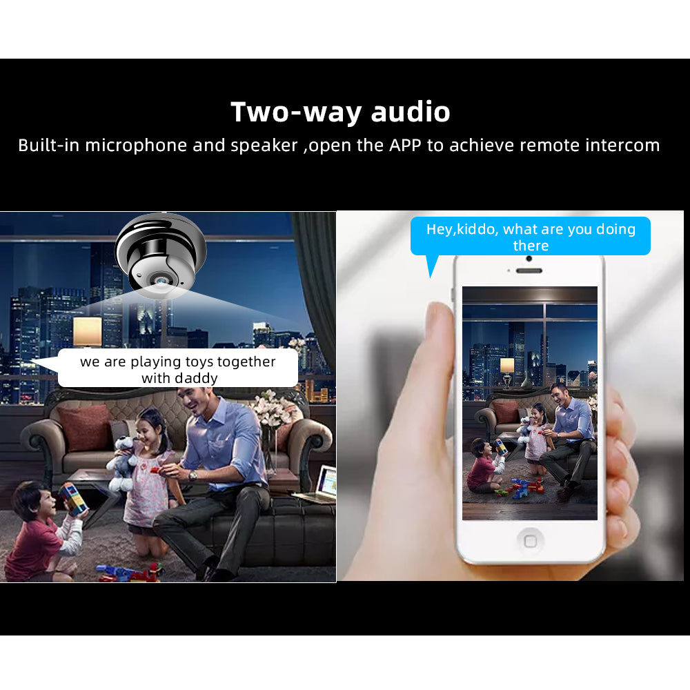 SDETER 1080P Sans Fil Mini WiFi Caméra Caméra de Sécurité À Domicile IP CCTV Surveillance IR Vision Nocturne Motion Détecter Bébé Moniteur P2P - kadopascher.com