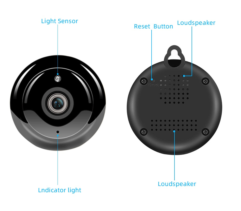 SDETER 1080P Sans Fil Mini WiFi Caméra Caméra de Sécurité À Domicile IP CCTV Surveillance IR Vision Nocturne Motion Détecter Bébé Moniteur P2P - kadopascher.com
