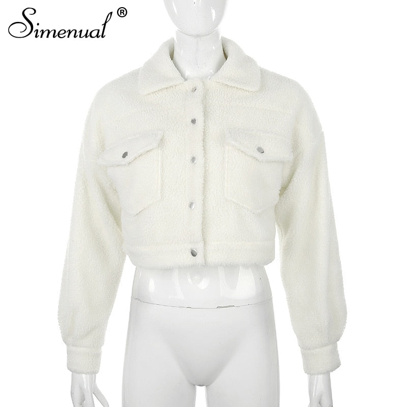 Vestes Femmes Automne Hiver Chaud Manteaux De Mode À Manches Longues - kadopascher.com