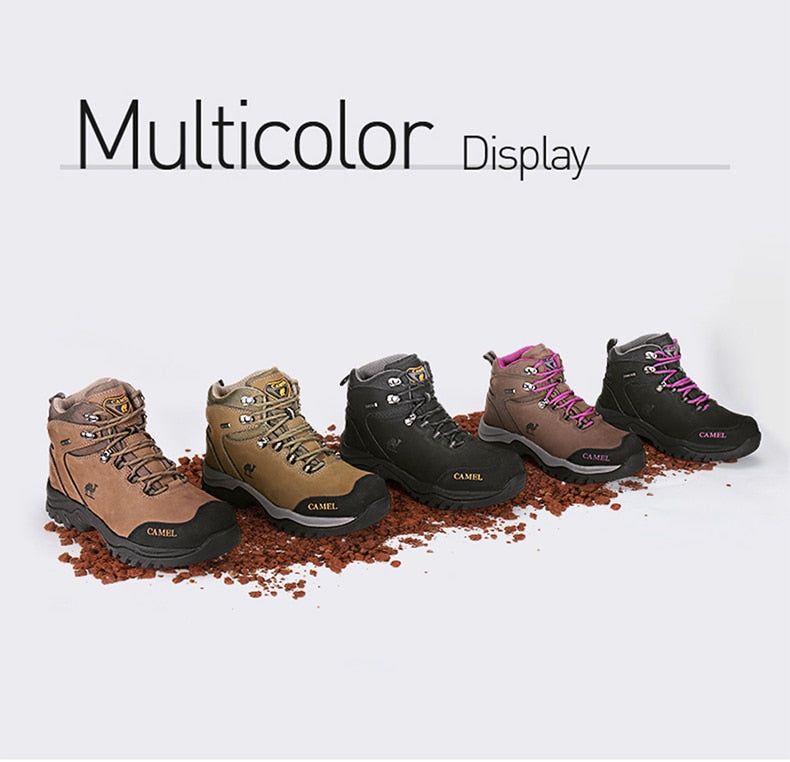 CAMEL Hommes Femmes High Top Chaussures de Randonnée 2019 Durable Imperméable Antidérapant En Plein Air Escalade Trekking Chaussures Militaire Tactique Bottes - kadopascher.com