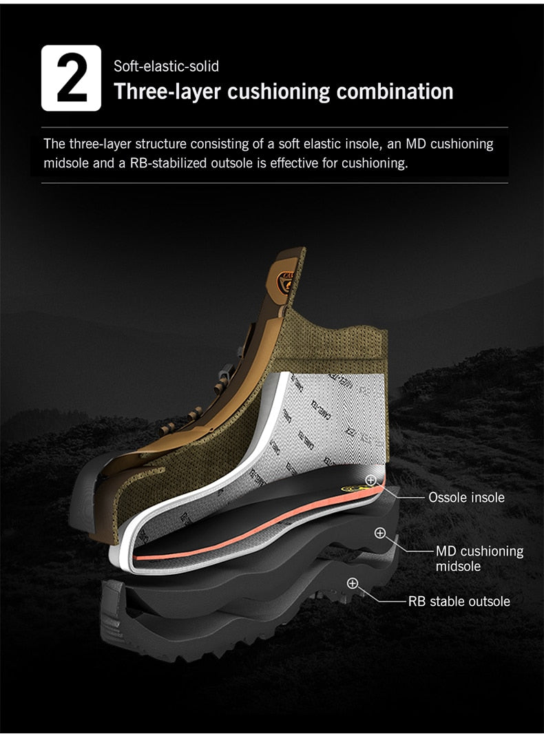 CAMEL Hommes Femmes High Top Chaussures de Randonnée 2019 Durable Imperméable Antidérapant En Plein Air Escalade Trekking Chaussures Militaire Tactique Bottes - kadopascher.com