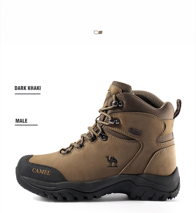 CAMEL Hommes Femmes High Top Chaussures de Randonnée 2019 Durable Imperméable Antidérapant En Plein Air Escalade Trekking Chaussures Militaire Tactique Bottes - kadopascher.com