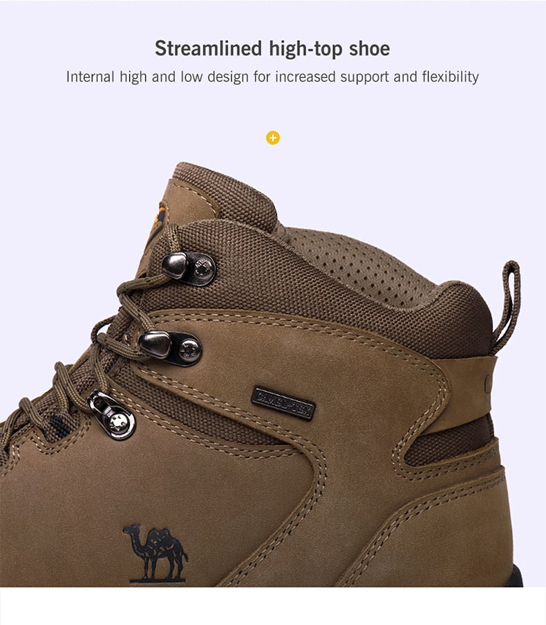 CAMEL Hommes Femmes High Top Chaussures de Randonnée 2019 Durable Imperméable Antidérapant En Plein Air Escalade Trekking Chaussures Militaire Tactique Bottes - kadopascher.com
